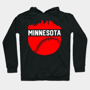 Downtown MPLS STP Minnesota Skyline Baseball Hoodie